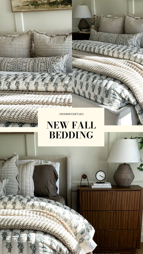 Welcome the season of colors with New Fall Bedding! Crafted to provide warmth, comfort, and style, this bedding is the perfect fall essential. Embrace the cozy vibes of autumn nights curled up in layers of beautiful prints and plush fabrics. Transition into the season with ease and elegance. Upgrade your bedroom aesthetics today by shopping these links in my LTK! King Bedding Ideas Comforter Sets, King Size Bedding Ideas, Fall Bedding Bedrooms, Bedding Amazon, Layered Bedding Ideas, Bedroom Aesthetics, Fall Bedding, Freshman College, Beautiful Prints