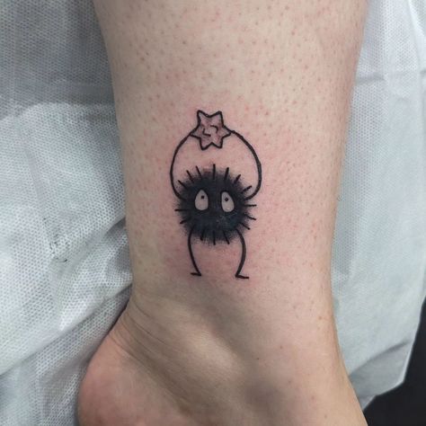 leetol soot sprite from rccc 🖤 this design will be available on friday the 13th, along with some other itty bitty ghibli flash! don't forget to check out @wolfandshadowpdx for other designs and more deets >:3 . . . #tattoo #tattooapprentice #tattooartist #tattoostudent #pdxtattoo #portlandtattoo #queertattooartist #queertattooers #portlandtattooartist #oregontattoo #pnwtattoo #fridaythe13th portland friday 13th Soot Spirit Tattoo, Soot Spirit, Oregon Tattoo, Pnw Tattoo, Portland Tattoo, Spirit Tattoo, Soot Sprite, Ghibli Tattoo, Friday 13th