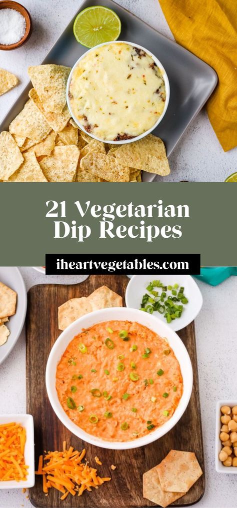 Vegetarian Crockpot Dip, Veg Dips For Parties, Easy Vegetarian Dips For A Party, Vegetarian Dip Recipes, Warm Dip Recipes, Cheesy Dips, Vegetarian Dip, Vegetarian Party, Dip Recipes Hot