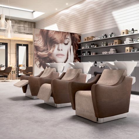 Home Beauty Salon, Beauty Salon Furniture, Hair Salon Design, Spa Interior Design, Hair Salon Interior, Salon Suites Decor, Barbershop Design, Hair Salon Decor, Salon Suites