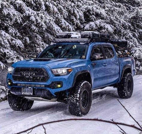 Blue Toyota Tacoma, Tacoma Build, Toyota Tacoma Mods, Tacoma Trd Pro, Tacoma Mods, Toyota Tacoma 4x4, Tacoma 4x4, Toyota Truck, Tacoma Truck