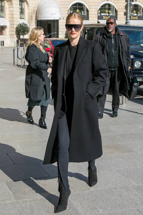 Rosie Huntington Whiteley Coat, Rhw Style, Rosie Hw Style, Rosie Style, Rosie Huntington Whitely, Paris February, Rosie Huntington Whiteley Style, Rosie Hw, Coat Street Style