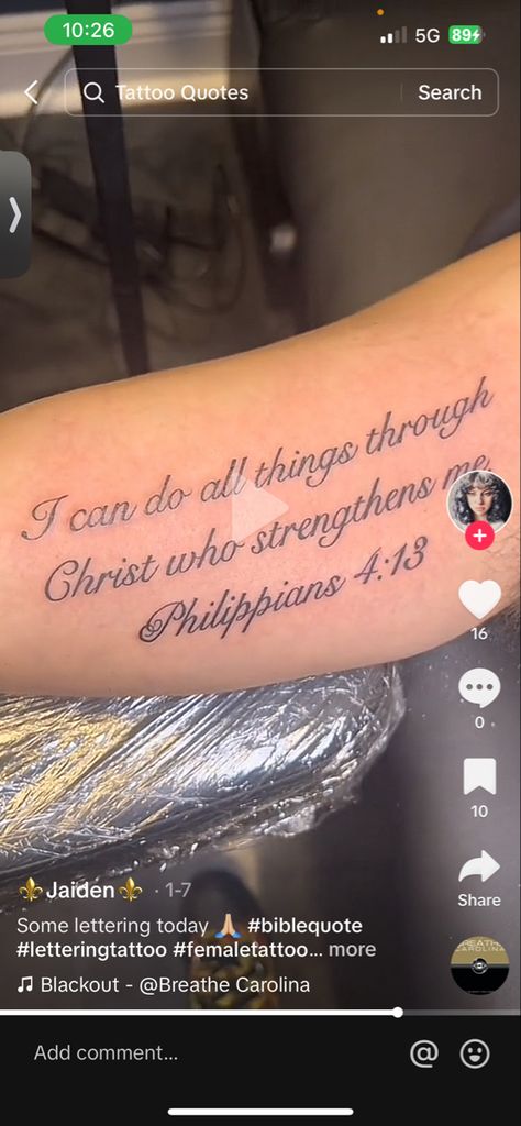 Philippians 4 13 Tattoo Women, Philipians4:13 Tattoo, Phil 4 13 Tattoo, Philippians 4 13 Tattoo, 13 Tattoo, Body Tattoo Design, 13 Tattoos, Get Free Iphone, Body Tattoo