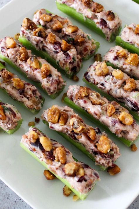 Bacon Cranberry Walnut Stuffed Celery Bacon Cranberry Walnut Stuffed Celery, Bacon Cranberry Walnut Dip, Cranberry Walnut Cheese Ball, Cranberry Appetizer, Stuffed Celery, 2024 Holidays, Cream Cheese Spread Recipes, Celery Recipes, Vegetable Appetizers