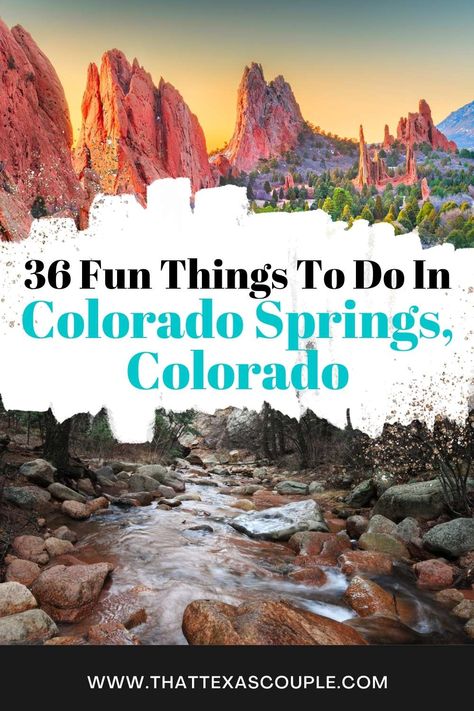 36 Fun Things to Do in Colorado Springs, Colorado Colorado Springs Things To Do, Colorado Springs Vacation, Manitou Springs Colorado, Things To Do In Colorado, Colorado City, Visit Colorado, Into The West, Estes Park Colorado, Garden Of The Gods