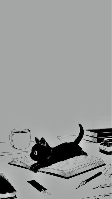 Black Cat, Pen, Wallpapers, Anime, Black