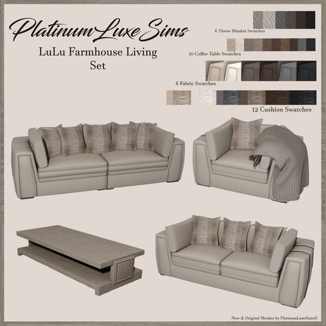 Sims4 Furniture, Living Room Sims 4, Sims 4 Cc Furniture Living Rooms, Sims 4 Beds, Furniture Cc, Sims 4 Tsr, Mod Furniture, The Sims 4 Pc, Cc Furniture