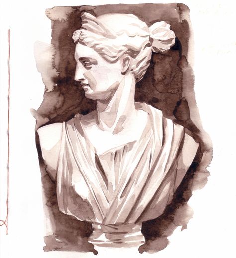 watercolor sketchbook antique study art Antique Study, Greek Drawing, Life Drawing Reference, Study Art, Art Assignments, Greek Mythology Art, Celebrity Drawings, Watercolor Sketchbook, Biblical Art