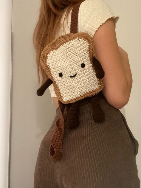 Cute Toast, Crochet Case, Crochet Fairy, Mode Crochet, Crochet Business, Crochet Design Pattern, Kawaii Crochet, Crochet Clothing And Accessories, Beginner Crochet Projects