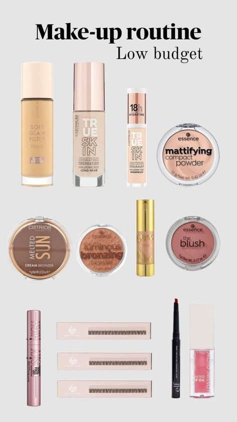 Catrice Makeup, Tiktok Beauty, Beauty Aesthetic, Essence Cosmetics, Cheap Makeup, Lashes Beauty, Makeup Must Haves, Affordable Makeup, Glow Up Tips