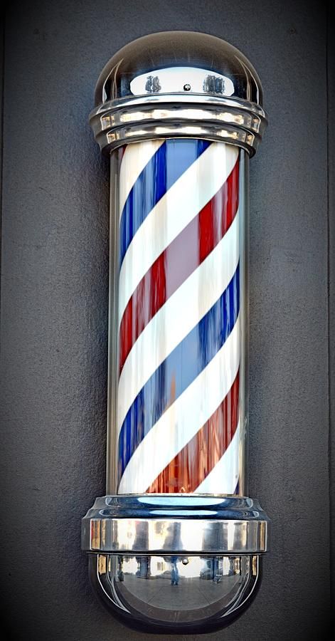 Barber Pole Art, Barber Pole Tattoo, Barber Shop Pole, Hair Salon Names, Barber Tattoo, Barber Haircuts, Barber Logo, Master Barber, Straight Razor Shaving