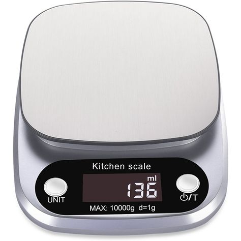 Rophie Accurate Digital Kitchen Scale 22lb 10Kg Small Food Scale Gram Electronic Scale Kitchen Weighing scaleâ€‚Baking Food Scales, Body Scale, Body Fat Scale, Small Food, Cake Logo Design, Kitchen Electronics, Wishlist 2024, Digital Kitchen Scales, Electronic Scale