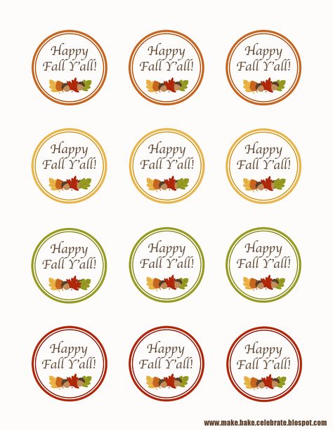 Fall Gift Tags Diy, Fall Tags Ideas, Fall Teacher Gift Tags Free, Free Printable Fall Treat Bag Toppers, An Autumn Treat For Someone Sweet Tag, Happy Fall Yall Free Printable Tags, Happy Fall Yall Printable, Fall Favors, Fall Tags