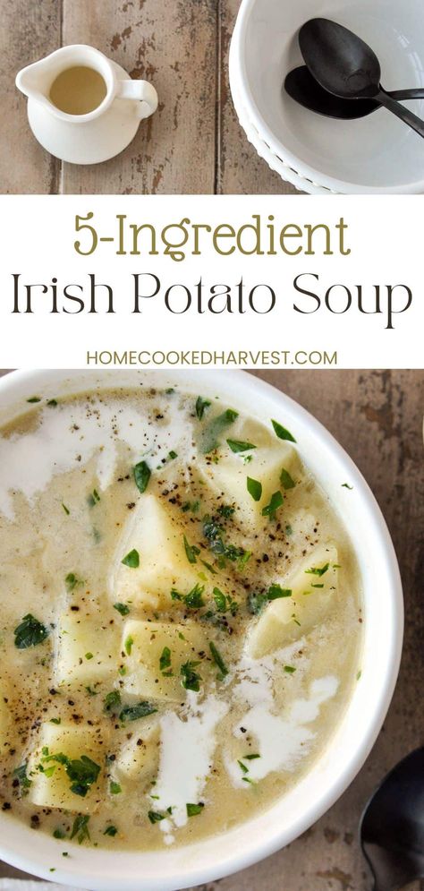 Creamy Irish Potato Soup, Irish Potato Soup Recipes, Irish Meals, Irish Potato Soup, Irish Foods, Irish Cooking, Irish Potato, Soups Recipes, Favorite Soups