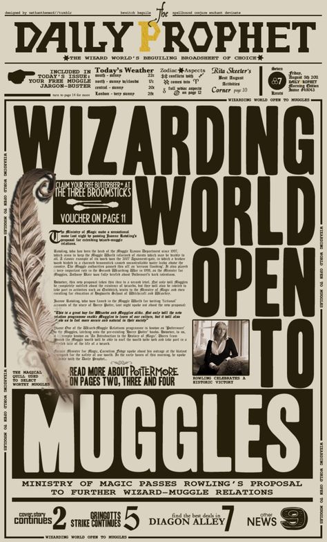 Harry Potter Newspaper, Classe Harry Potter, Imprimibles Harry Potter, Harry Potter Bday, Daily Prophet, Harry Potter Classroom, Harry Potter Printables, Harry Potter Poster, Buku Harry Potter