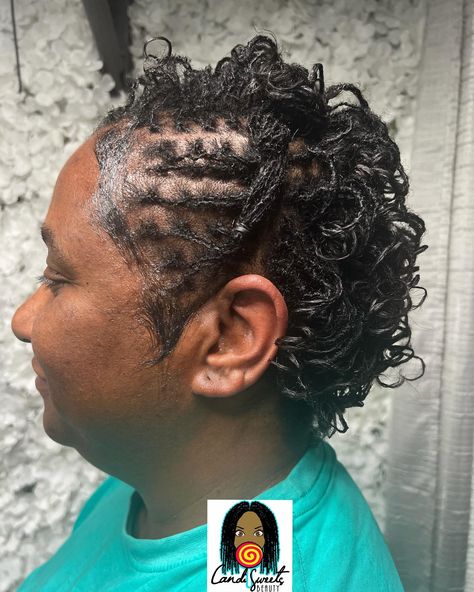 Sisterlocks on relaxed hair curled with perm rods! Before and after! 🌞 Yes! We’re accepting new and transfer clients •Cosmetologist •Veteran •Certified Sisterlocks Consultant for over 15 years •Microlocks Loctician available •Teaching Salon •IFBA tool saler •In Home Studio Specializing in Hair Sprinkles Microlocs & Sisterlocks 💻: www.CandiSweetsBeauty.com 6782451816 #sisterlocksva #sisterlocks757 #sisterlocks #sistalocs #sisterlocksinstallation #757sisterlocks #757microlocks #Candi... Sisterlocks Installation, In Home Studio, Hair Curled, Short Locs, Short Locs Hairstyles, Perm Rods, Sisterlocks, Relaxed Hair, Locs Hairstyles