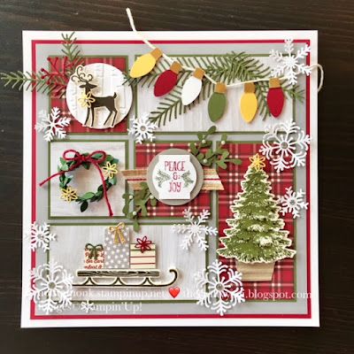 Hometown Christmas, Stampin Up Weihnachten, Christmas Shadow Boxes, Christmas Paper Crafts, Fall Projects, Stampin Up Christmas, Christmas Scrapbook, Christmas Frames, Winter Cards