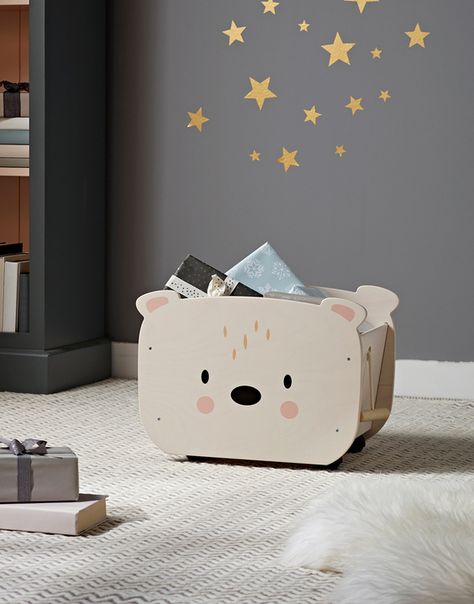 Modern Kids Toys, Bear Storage, Gold Star Stickers, Cozy Baby Room, Wooden Toys Design, Room Organization Bedroom, Mdf Crafts, Blush And Grey, Cute Sewing Projects