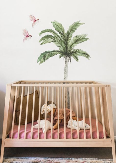 Tropical Themed Nursery, Hawaiian Nursery Theme, Tropical Nursery Girl, Coastal Nursery Boy, Tropical Baby Nursery, Hawaiian Nursery, Beach Kids Room, Nautical Nursery Girl, Nautical Baby Room