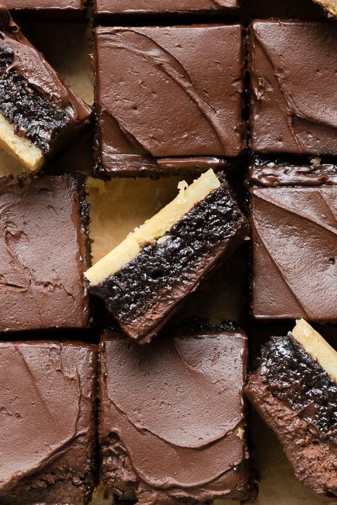 Shortbread Brownies - Fresh Bean Bakery Shortbread Brownies, Blondies Brownies, Whipped Chocolate Ganache, Whipped Ganache, Buttery Shortbread, Fudge Brownie, Brownie Ingredients, Shortbread Crust, Chocolate Toffee