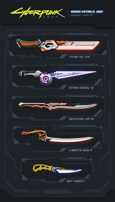 Cyberpunk Gadgets Concept, Cyberdeck Concept Art, How To Draw Cyberpunk, Sci-fi Weopens, Cyberpunk Tech Concept Art, Cyberpunk 2077 Props, Cyberpunk Product Design, Cyberpunk Knife, Cyberpunk Weaponsmith