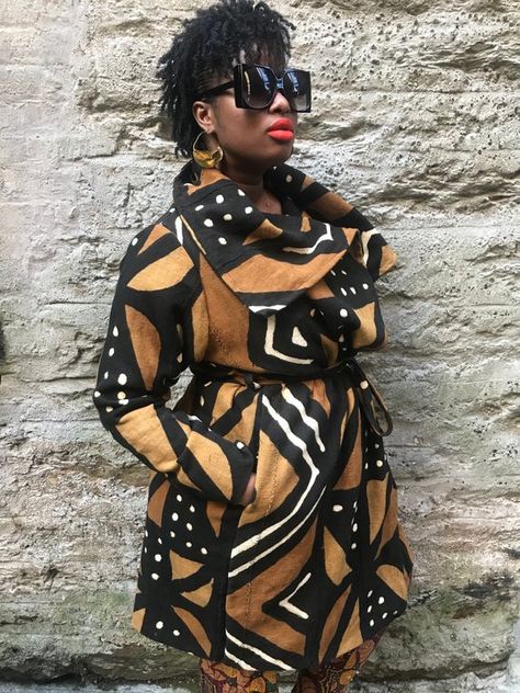 How to Wear African Print in Winter Bright Prints, Patchwork Scarf, Cold Outfits, Ankara Style, Mens Winter Coat, Wrap Coat, Africa Fashion, African Wear, Coat Design