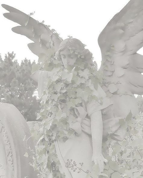 White Goth Aesthetic, Angelcore Aesthetic, White Aesthetics, Gloomy Coquette, Angel Core, White Goth, Angel Statue, Angel Aesthetic, White Core