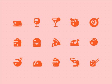 Best Icons of the Year 2018 - Icon Utopia Restaurant Icon Design, Food Pictogram, Vintage Iconography, Food App Logo, Hotel Cooking, Burger Icon, Icon Ui, Settings Icon, Cooking Icon