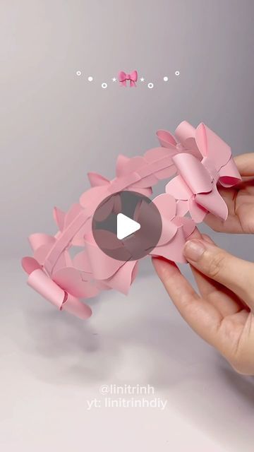 Lini Trịnh I Art | Design I Fashion on Instagram: "🎀 👑 #papercrown #bowcrown #bowtie #diy #princessceown #giftidea" Paper Bowtie Diy, Bowtie Diy, Paper Crowns, Art Design, On Instagram, Instagram, Design, Art