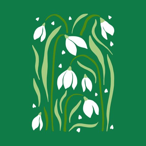 Check out this awesome 'Snow Drops Flowers' design on @TeePublic! Snow Drop Botanical Illustration, Snow Drop Illustration, Winter Flowers Illustration, Snowdrop Illustration, Snow Drops Flowers, Couple Scene, Snow Drop, Fabric Books, Snow Drops