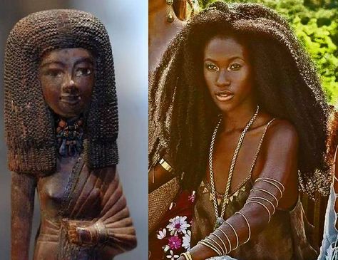 Ancient Egyptian hair - Subsaharan African Ancient Egyptian Hair, African Men Hairstyles, Ancient Egyptian Hairstyles, Egyptian Wig, Egyptian Hair, Ancient Egyptian Women, Egyptian Hairstyles, Secret Library, Black Arts