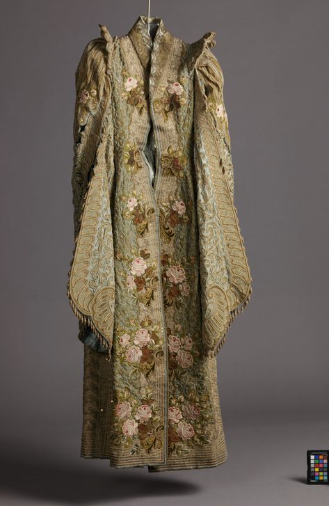 Walter Plunkett, England London, Embroidered Kimono, Lace Silk, Silk Embroidery, Silk Velvet, Metallic Thread, Historical Fashion, Plain Weave