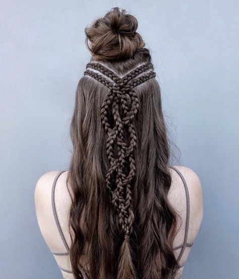 Braids Viking, Kepang Dua, Viking Braids, Viking Hair, Braided Ponytail Hairstyles, Shot Hair Styles, Braided Hairstyles For Black Women, Braids For Long Hair, Hair Dos