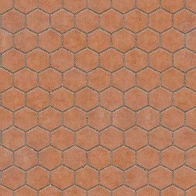 Textures Texture seamless | Terracotta paving outdoor hexagonal texture seamless 06019 | Textures - ARCHITECTURE - PAVING OUTDOOR - Hexagonal | Sketchuptexture Terracotta Paving, Ground Texture, Textures Architecture, Interlocking Flooring, Small House Elevation Design, Floor Texture, Tile Texture, Texture Seamless, Concrete Texture