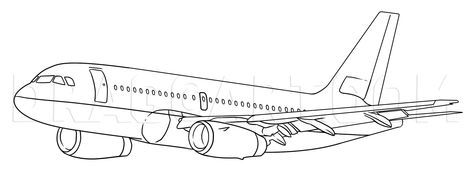 How To Draw An Aeroplane, Step by Step, Drawing Guide, by Dawn - DragoArt Airplane Line Art, Aeroplane Drawing, Jet Drawing, Plane Clipart, Airplane Outline, Outline Cartoon, Airplane Sketch, Vehicle Drawing, Kids Sketch