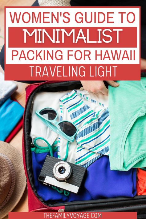 Thinking about what to pack for Hawaii and what to leave behind? The good news is you won't need much on your Hawaii packing list! Check out these essentials to keep you cool and comfortable on your Hawaii vacation *without* packing your whole closet How To Pack For Hawaii, What To Pack For Hawaii Vacation, Hawaii Packing List For Women, Packing For Hawaii, Pack For Hawaii, Hawaii Tips, Family Packing List, Hawaii Packing List, Hawaii Packing