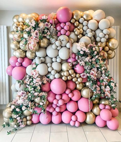 Brunch Party Decorations, Swan Baby Shower, Roller Skating Party, Gala Party, Event Backdrop, Engagement Party Decorations, Balloon Banner, Flower Arrangements Diy, Balloon Backdrop