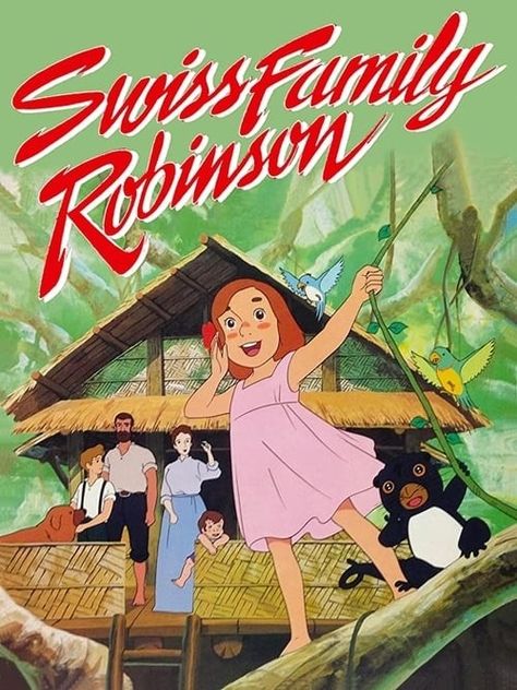 Swiss Family Robinson (1981) The Swiss Family Robinson, Swiss Family Robinson, Robinson Family, Masterpiece Theater, Film Posters, Zelda Characters, Movie Posters, Anime, Fictional Characters