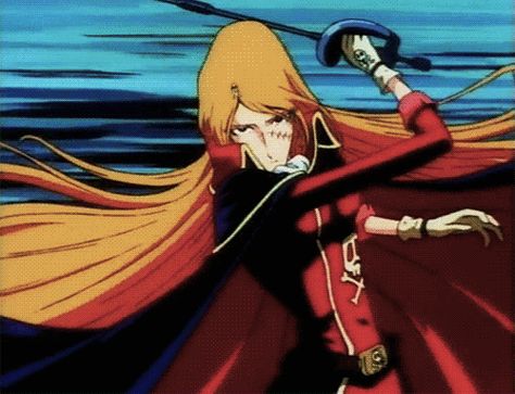 Queen Emeraldas fight Queen Emeraldas, Space Pirate Captain Harlock, Captain Harlock, Galaxy Express, Amazon Warrior, Space Pirate, Computer Animation, Animation Film, Cosmos