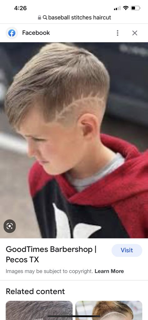 Baseball Stitch Haircut, Baseball Hair Cuts Boys, Boys Haircut Lines On Side, Baseball Design Haircut, Baseball Laces Haircut, Kids Baseball Haircut, Summer Boy Haircut, Boy Hair Designs Kids, Baseball Boys Haircut