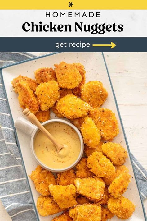 Homade Chicken Nuggets Recipe, Freezer Prep, Vegetable Slow Cooker, Family Freezer, Chicken Nuggets Recipe, Thriving Home, Honey Mustard Dipping Sauce, Homemade Chicken Nuggets, Mustard Dipping Sauce