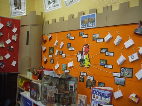 Castle Display Ks1, Castles Ks1, Knights And Castles Topic, Castle Display, Castle Classroom, Medieval Scotland, Castles Topic, Play Wall, Teaching Displays