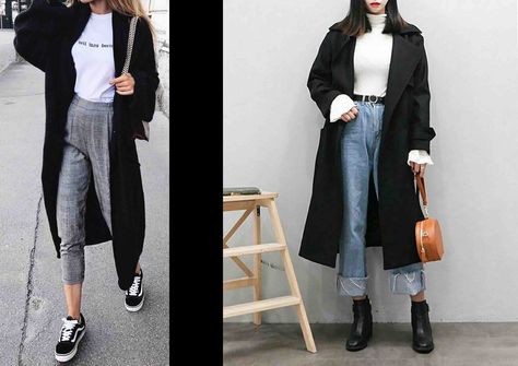 Fall Outfits With Long Cardigans - FashionActivation Outfits With Long Cardigans, Long Black Cardigan Outfit, Outfit With Long Cardigan, Black Cardigan Outfit, Outfits Guide, Fall Outfits With Hats, How To Wear Cardigan, Long Cardigan Outfit, Fall Outfits Women 30s