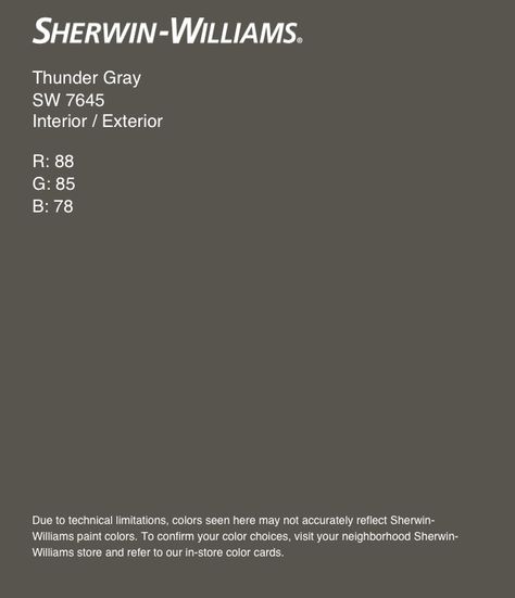 Sw Thunderous Paint Exterior, Thunder Gray Sherwin Williams Cabinets, Thunder Grey Sherwin Williams Exterior, Sw Thunderous Paint, Thunder Grey Sherwin Williams, Sw Thunder Gray Exterior, Storm Warning Sherwin Williams, Sw Thunderous Exterior, Thunderous Sherwin Williams Exterior