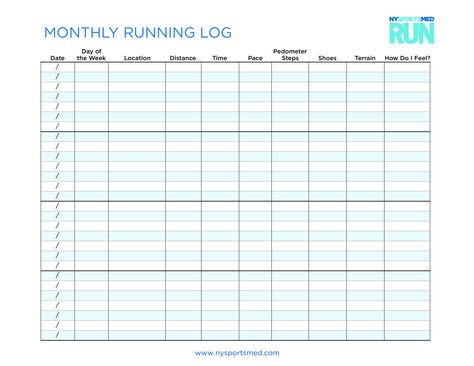 Monthly Running Log - How to create a Monthly Running Log? Download this Monthly Running Log template now! Workout Tracker Printable Free, Running Calendar, Tracker Printable Free, Workout Tracker Printable, Running Journal, Running Schedule, Fitness Tracker Printable, Excel Calendar Template, Harmony Day