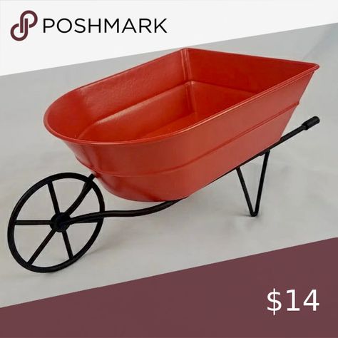 Target  Mini Burnt Orange/Red Metal Wheelbarrow Mini Wheelbarrow, Wheelbarrow Decor, Fall Halloween Decor, Tiered Trays, Tiered Tray, Colorful Decor, Orange Red, Fall Halloween, Burnt Orange