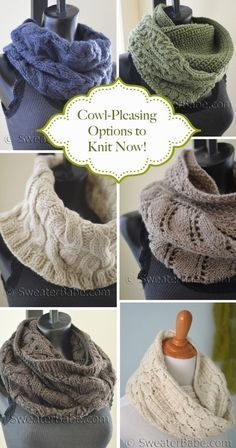 Cowl-Pleasing knitting patterns to make now! Knit Cowl Pattern Free, Knitted Cowl Scarves, Cowl Knitting, Knitted Scarves, Neck Warmers, Cowl Knitting Pattern, Cable Stitch, Scarf Knitting Patterns, Diy Knitting