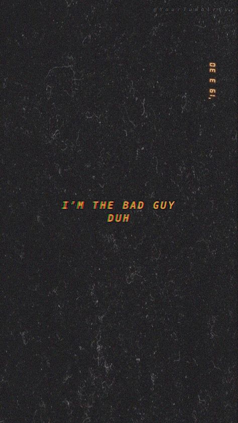 BADDIEPINS123♡❤ Bad Guy Wallpaper, Ex Wallpaper, I'm The Bad Guy, Instagram Lyrics, Wallpaper Frases, Phone Humor, Phone Wallpaper Quotes, Words Wallpaper, Disney Phone Wallpaper