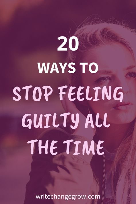 Do you feel weighed down with guilt, sometimes for no reason? Read 20 ways to stop feeling guilty all the time and get moving forward with your life. #personalgrowth #guilt #selfcare Why Do I Always Feel Guilty, How To Get Rid Of Guilt Feelings, Feeling Guilty For No Reason, How To Not Feel Guilty, How To Stop Feeling Guilty, Saying No Without Guilt Quotes, Stop Feeling Guilty Quotes, Feeling Guilty Quotes, Overcome Guilt