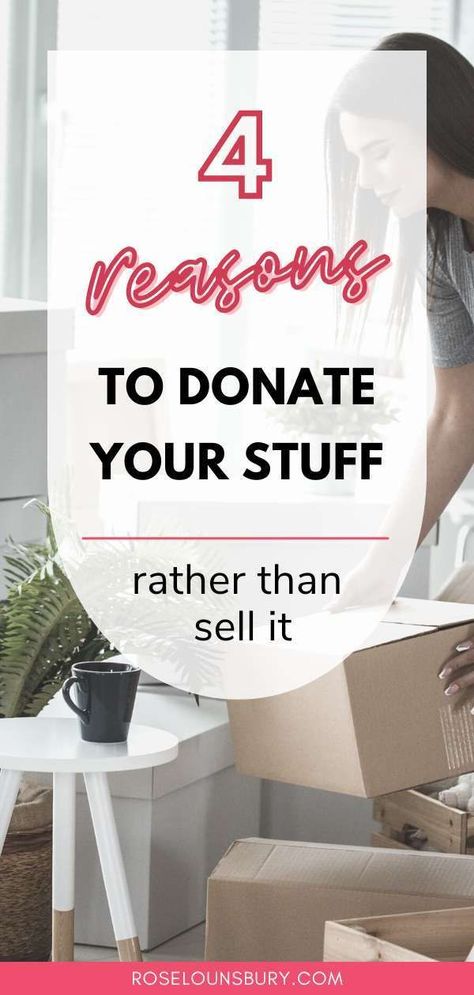 Want to feel good? Then donate your stuff rather than selling it. There are so many reasons why donating is good for you and your community. Remember, the cost of selling is rarely worth it and your donations can make a very real difference for those in your community who really need it! Find more minimalist mindset and simple living advice here. Clutter Bug, Minimalist Mindset, Clean Clutter, Simple Living Lifestyle, Organizational Hacks, Hard Decisions, Decluttering Tips, Intentional Parenting, What To Sell